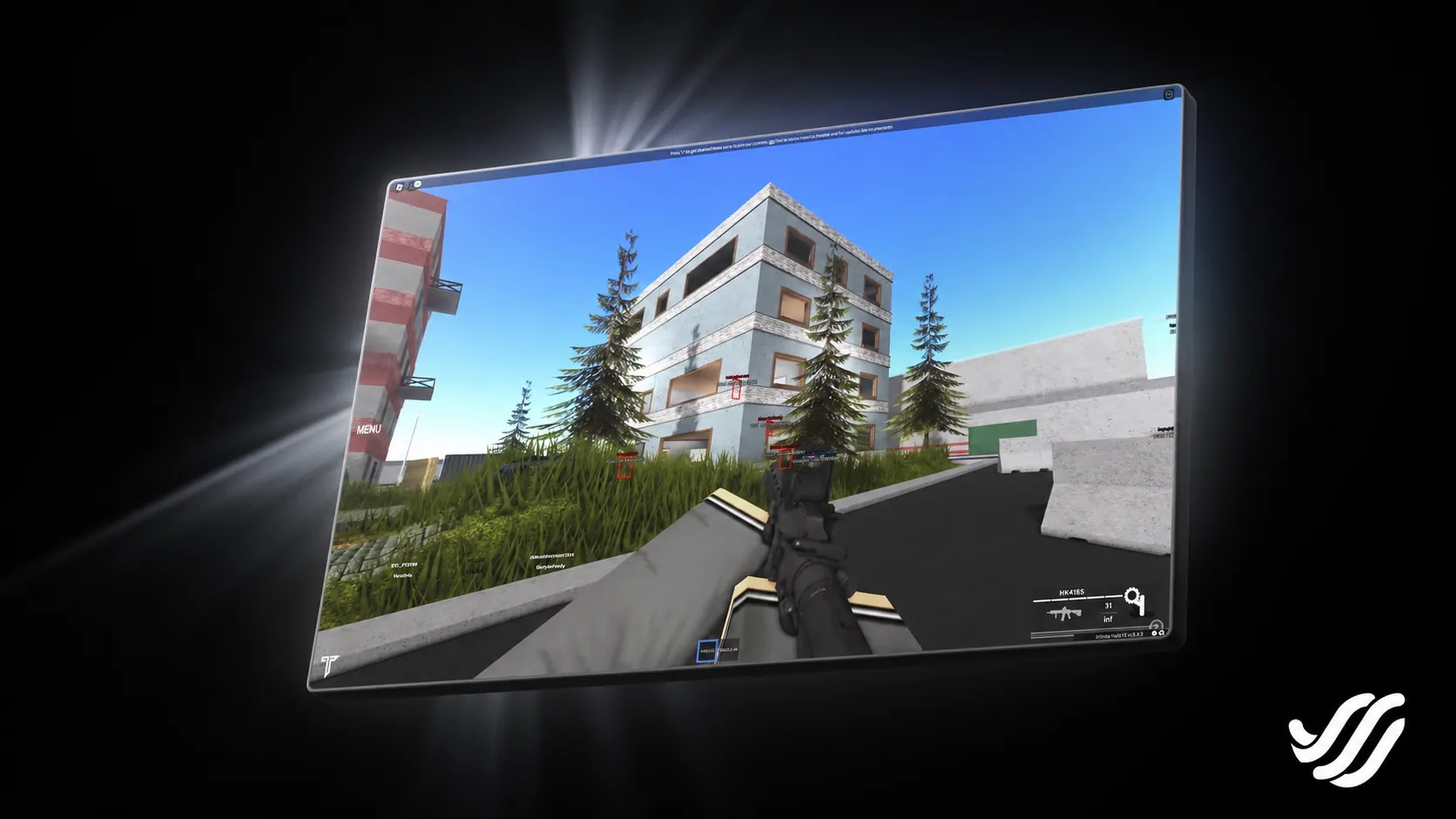 Real running in a Roblox game
